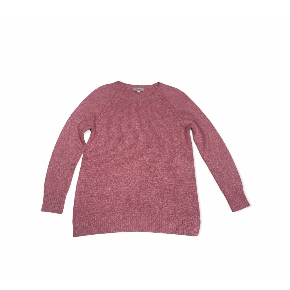 Loft Outlet Sweater Womens Small S Cable Knit Crew Neck Pink Multicolor